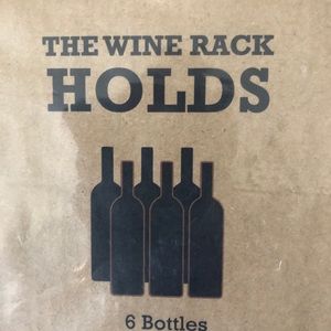 Portable countertop party Wine Bottle Rack Holder includes 3 bar tools